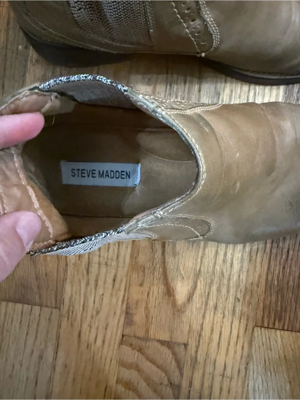 Steve Madden Paxton 9 Men's Tan Chelsea Boots - Classic Slip-On Ankle Boots